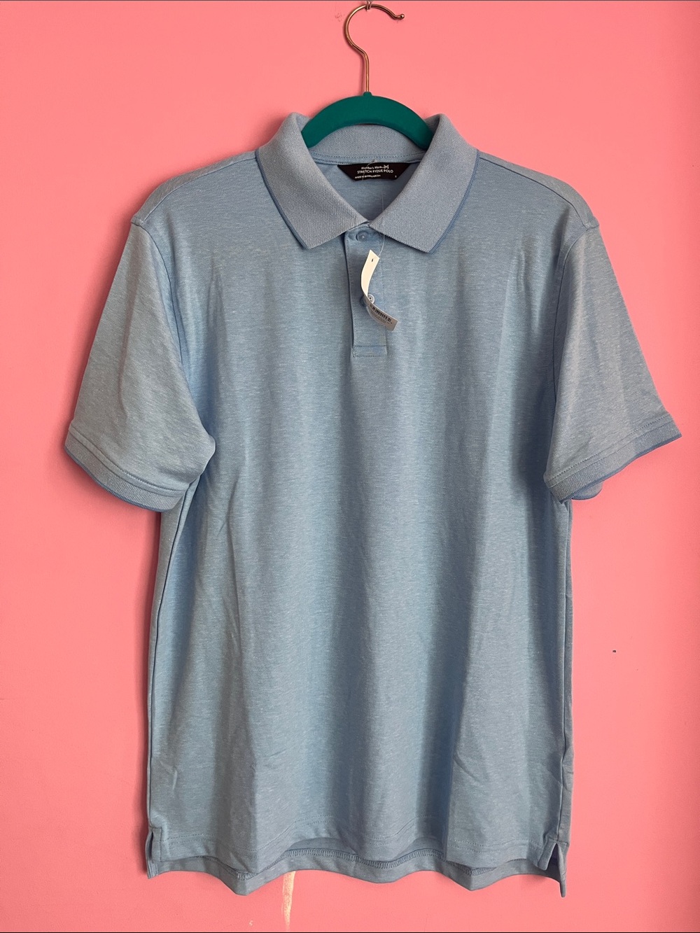 Member’s Mark Men's Soft Light Blue Polo - Everyday Essential